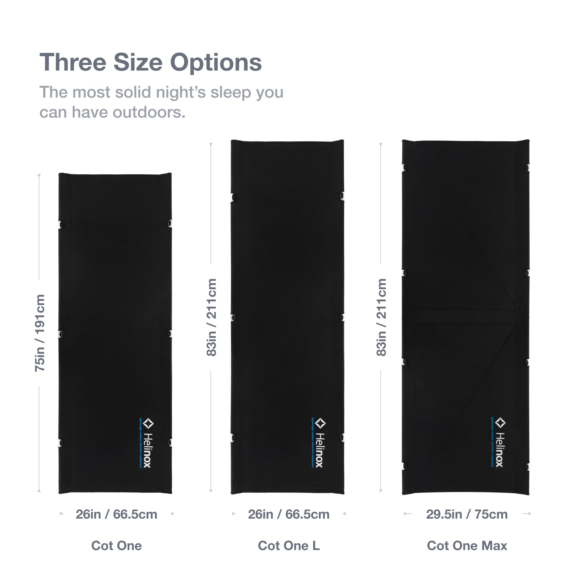Helinox Cot One Convertible | Free Shipping & 5 Year Warranty